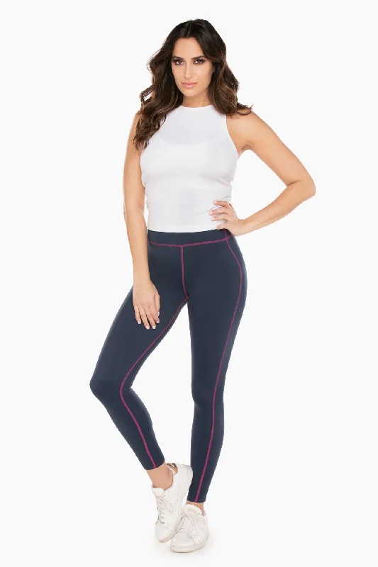 Dress Blues Tummy Control Performance Leggings Women's Formal Event Clothing