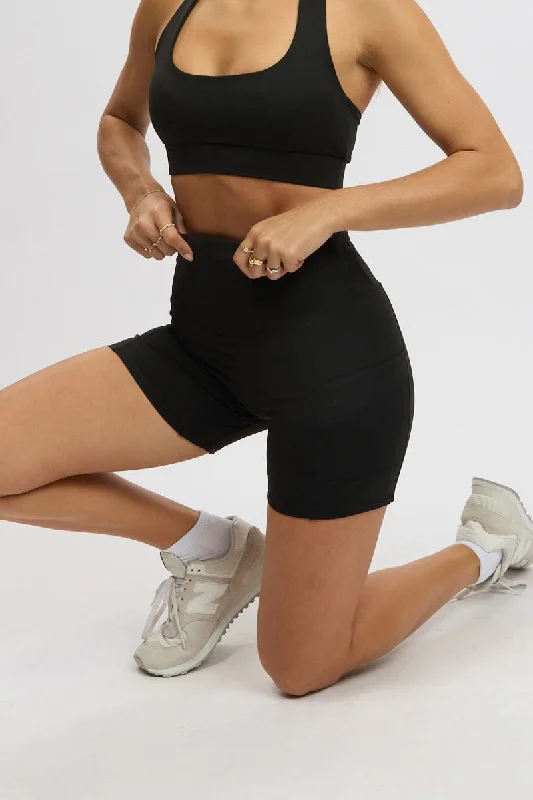 Black Bike Shorts Affordable Fashion Clothing For Women