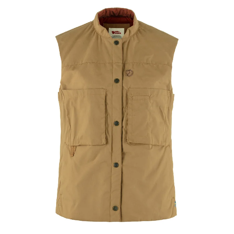 Fjallraven Womens Singi Padded Vest Buckwheat Brown Affordable Women's Apparel