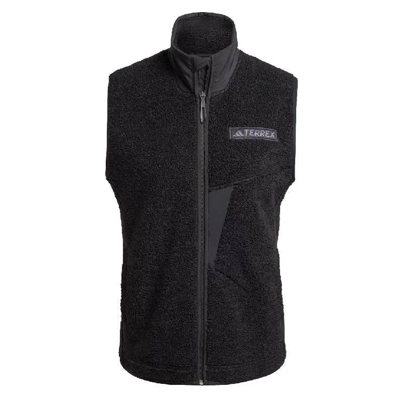 Adidas Terrex Womens Xploric High Pile Fleece Vest Black Women's Everyday Garments