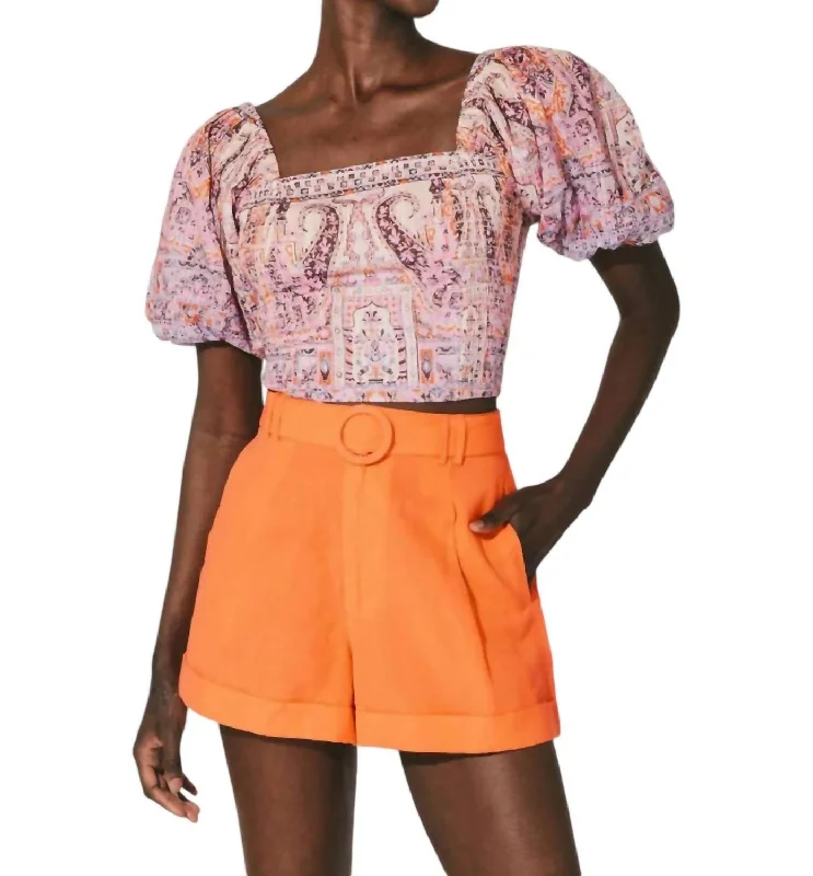 Oscar Short In Tigerlily Luxury Women's Clothes