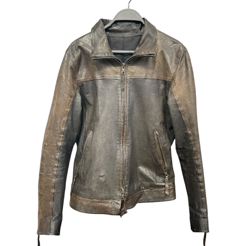 ISAMU KATAYAMA BACKLASH/Leather Jkt/S/Leather/BRW/vintage feel, two tone brown Women's Sporty Chic Clothes