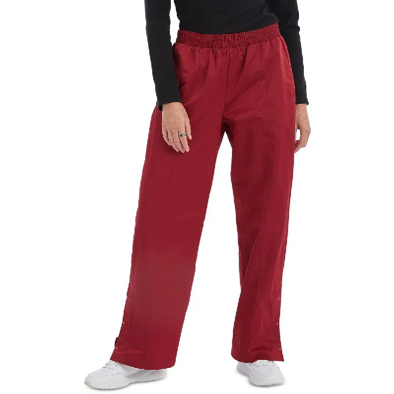 Womens Woven Logo Wide Leg Pants Women's Athletic Apparel