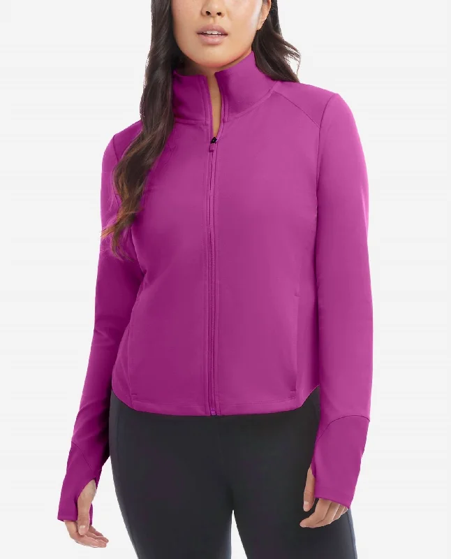 Full-Zip Run Jacket In Vivid Viola Online Boutiques Affordable