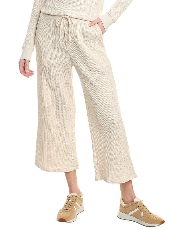 Splendid Alina Waffle Wide Leg Pant Trendy Women's Apparel