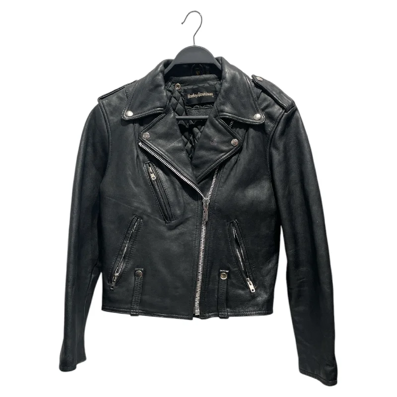 HARLEY DAVIDSON/Leather Jkt/34/Leather/BLK/Harley leather jkt Chic Women's Clothing for Date Nights