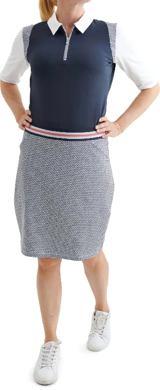 Women Anne Skort In Navy/white Exclusive Discount