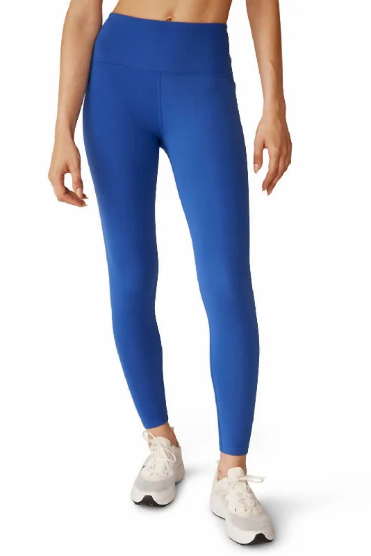 Powerbeyond Strive Midi Leggings In Marine Blue Women's High Street Fashion