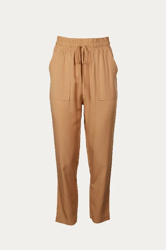 Paperbag Pants In Apricot Women's Clothes