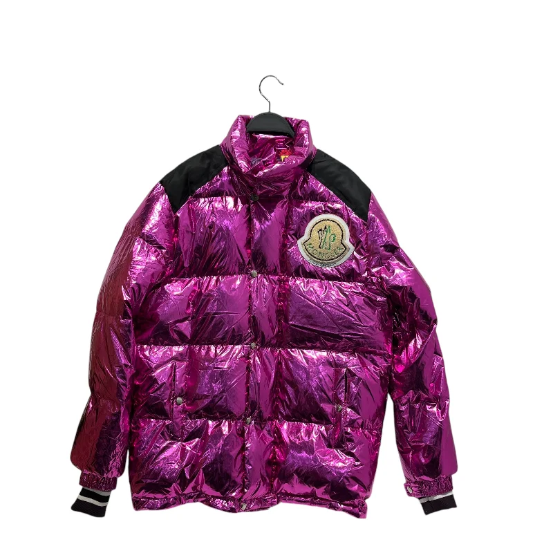 MONCLER/Palm Angels/Puffer Coat/L/PNK/ Women's Contemporary Apparel