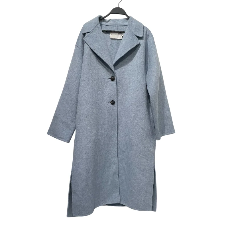 REBECCA MINKOFF/Trench Coat/L/Wool/BLU/Maxi Length/ Women's Occasion Wear Apparel