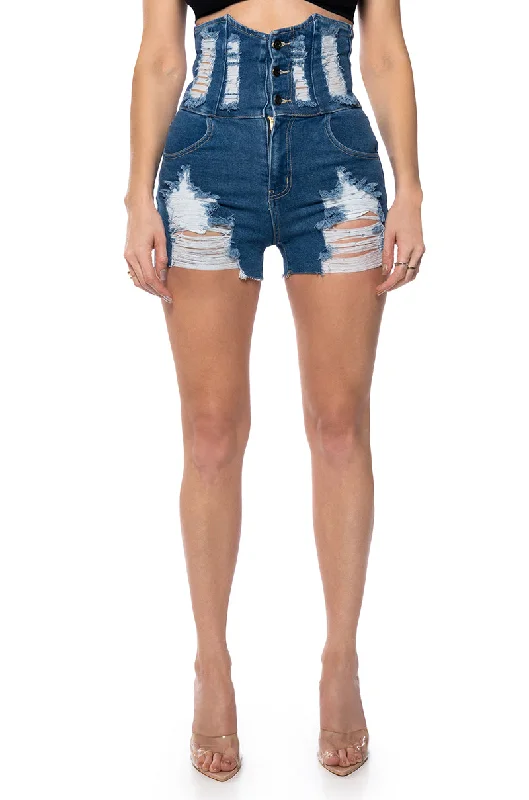 TIFFANY UNDER BUST DENIM SHORT Fashion-forward Women's Wear