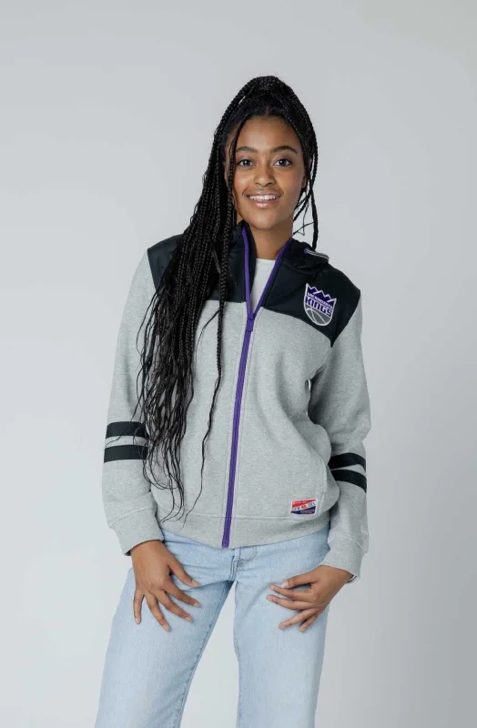 Full Zip Nylon Hoodie Women's Holiday Attire