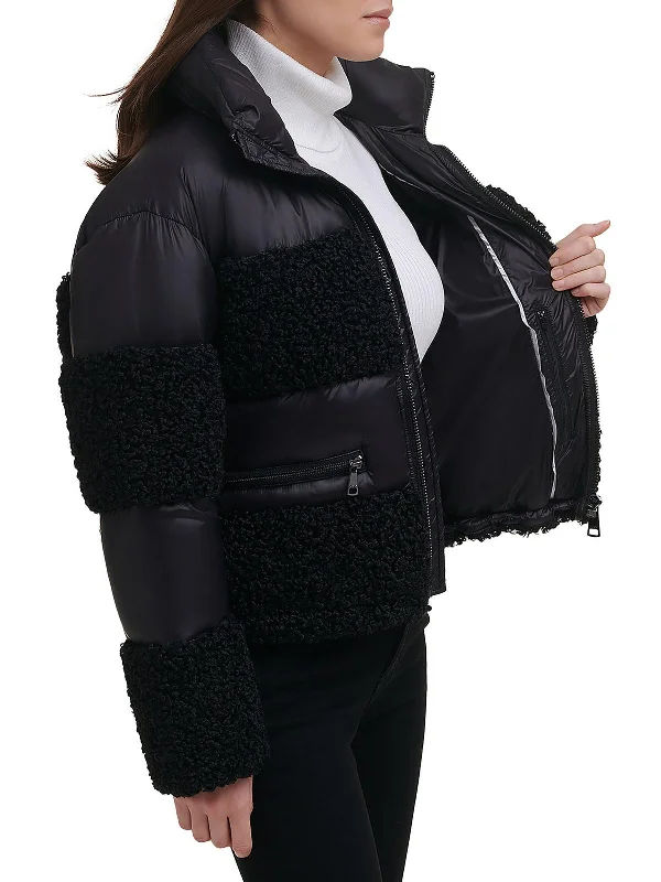 Womens Sherpa Cold Weather Puffer Jacket Women's Resort Garments