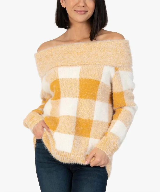 Haruka Sweater In Yellow Chic Clothing For Women