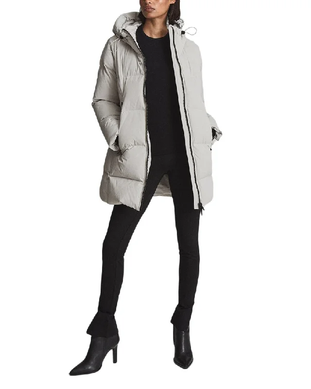 Reiss Astrid Mid Length Puffer Jacket Women's Clothes And Apparel Sets