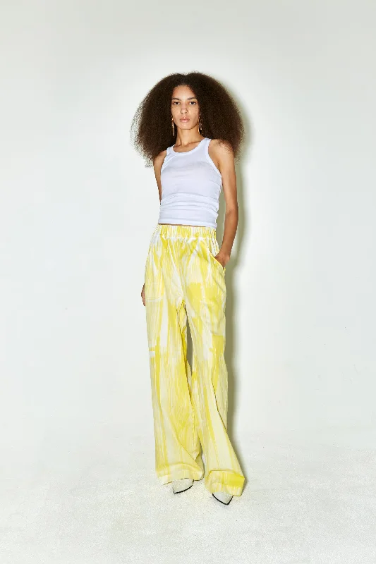 POLLY pants yellow brush dyed Exclusive Discount