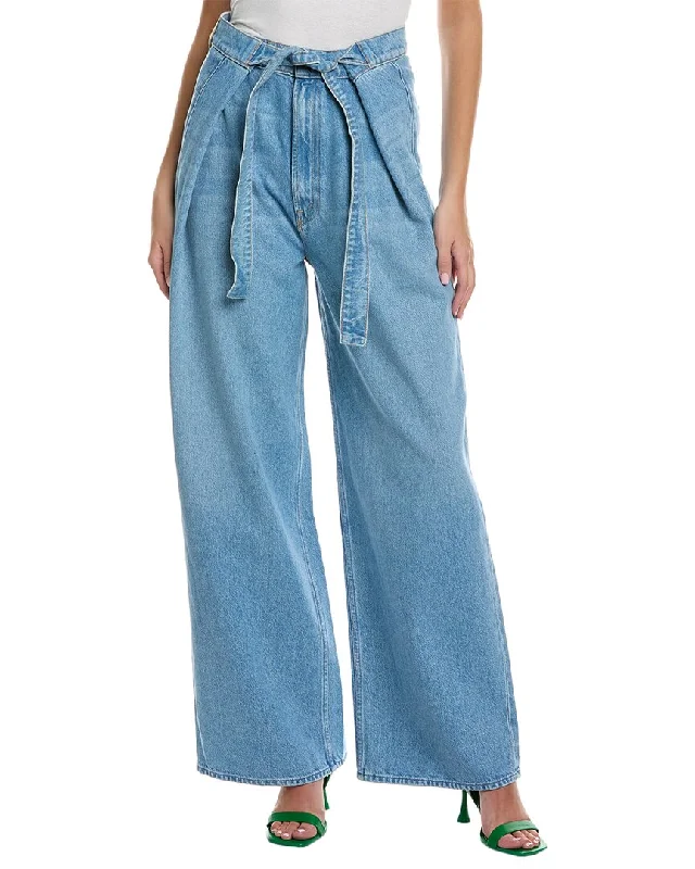 MOTHER Denim The Fold-In Funnel Sneak All You Can Eat Wide Leg Jean Women's Comfortable Lounge Attire