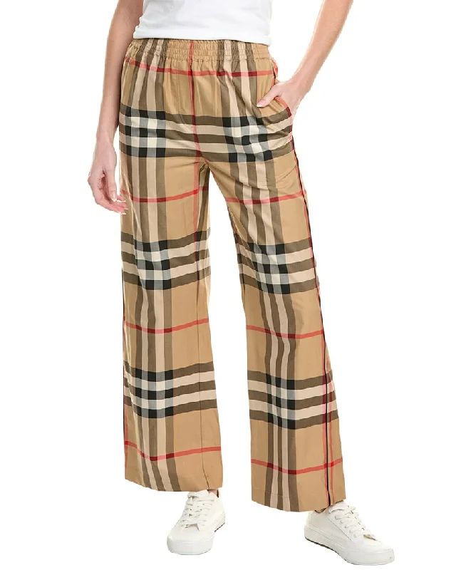 Burberry Vintage Check Trouser Women's Street Style Casual Wear