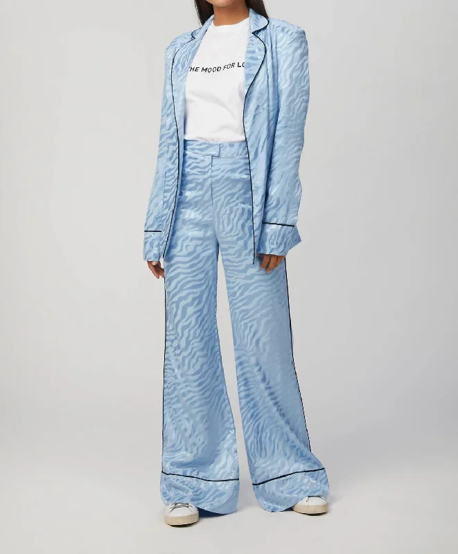 Poppins Pants In Light Blue Women's Contemporary Apparel