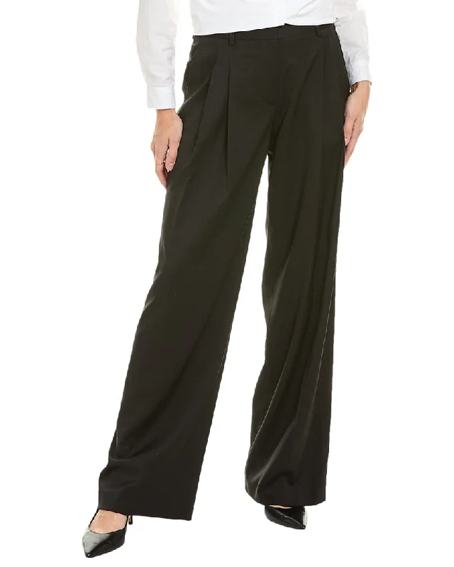 Helmut Lang Pleated Wool Pant Women's Wardrobe Apparel