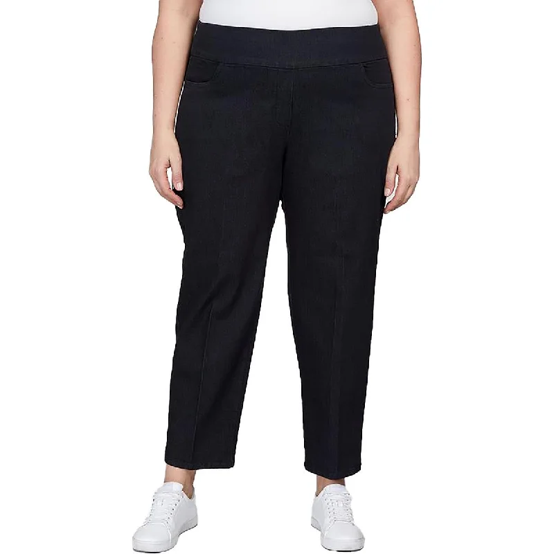 Plus Womens Modern Fit Slimming Ankle Pants Women's Evening Attire