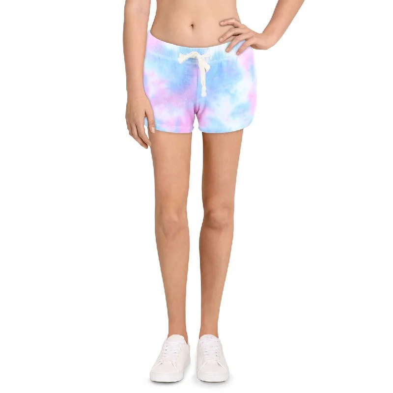 Yummy Womens Knit Tie-Dye Casual Shorts Women's Travel Attire