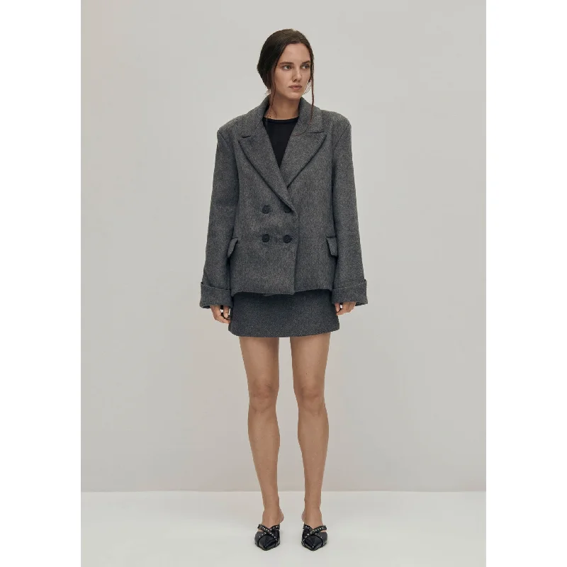 Mei Grey Coat Women's Sports Apparel