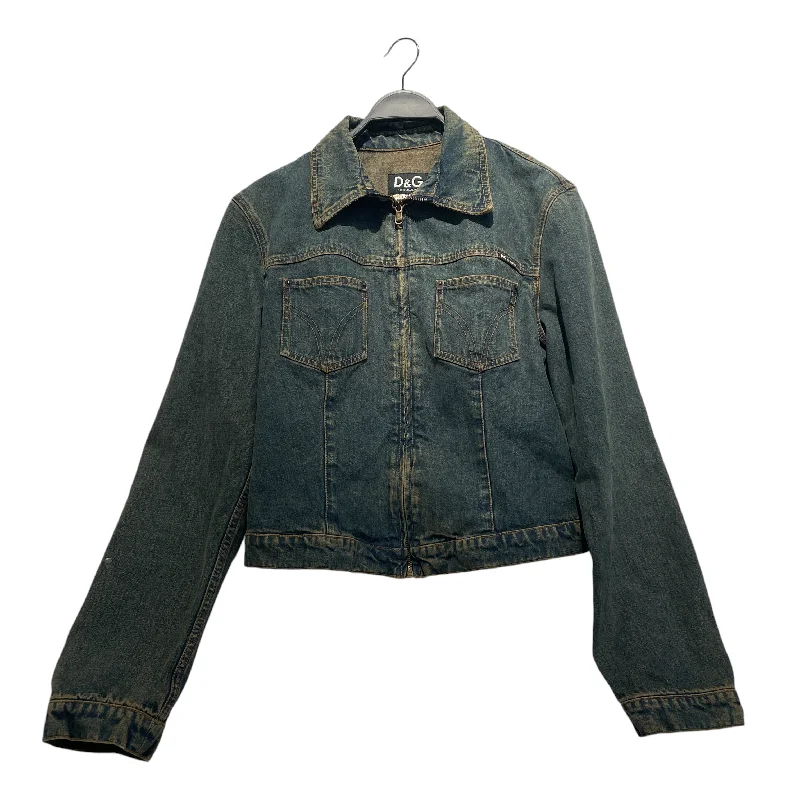 DOLCE&GABBANA/Denim Jkt/XXL/Denim/IDG/ Women's Athletic Garments