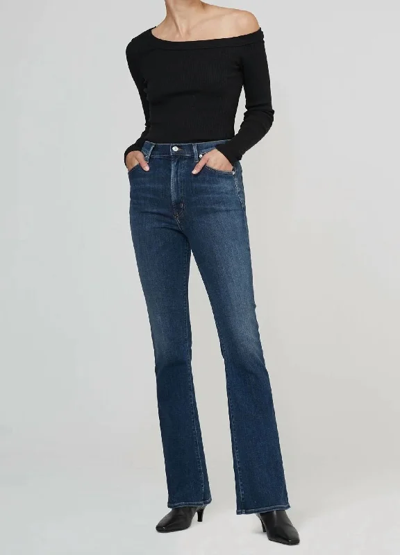 Lilah High Rise Bootcut Jeans In Morella Women's Clothes For The Office