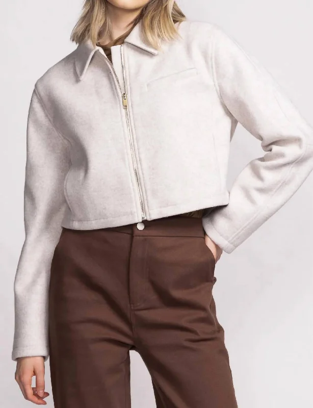 Jade Jacket In Off-White Casual Women's Clothing Online