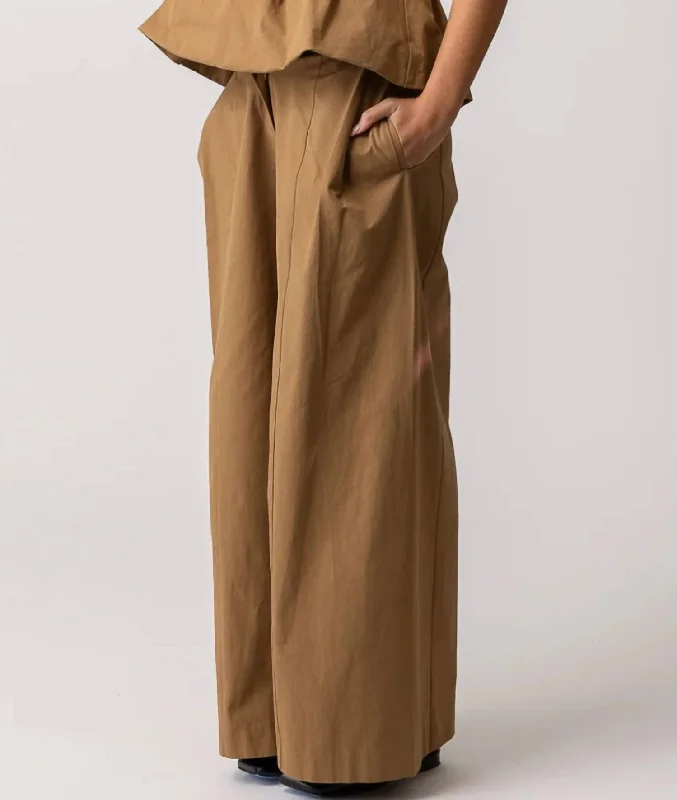 Tove Pant In Mocha Women's Sporty Clothes