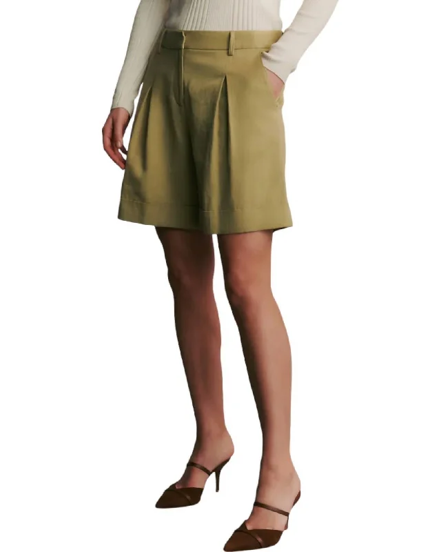 Thompson Cotton Linen Short In Sage Women's Clothing Sets