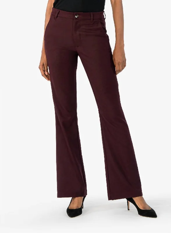 Ana High Rise Flare Trouser In Raisin Women's Outerwear Attire