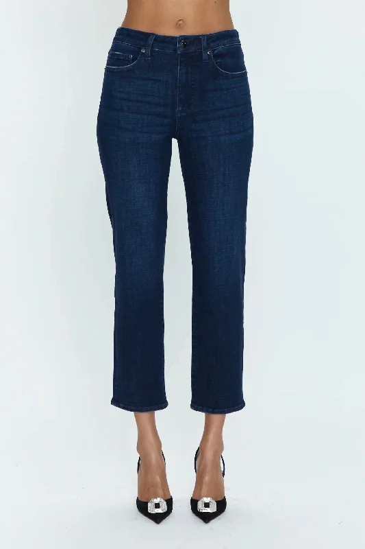 Monroe Crop High Rise Cigarette Jeans In Orania Modern Women's Attire