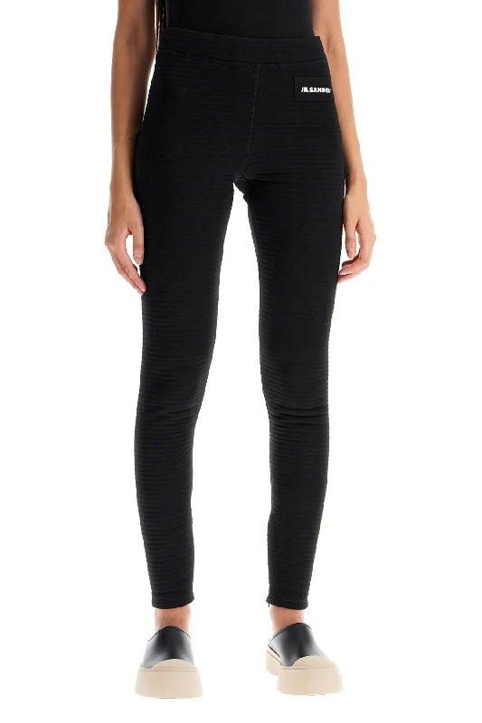 Jil Sander "jersey Knit Leggings With Women's Luxury Apparel