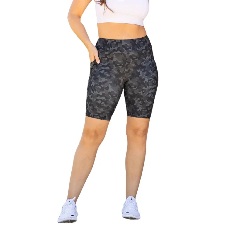 Army Biker Shorts In Camo Affordable Fashion Clothing For Women