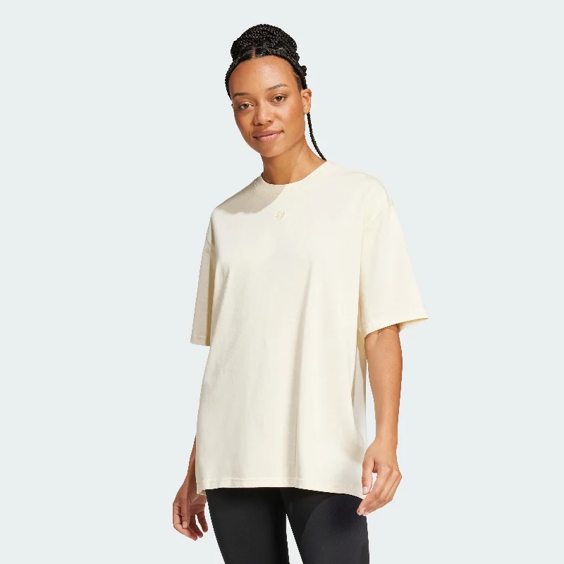 Women's adidas Washed Oversized Tee Women's Plus-Size Casual Outfit