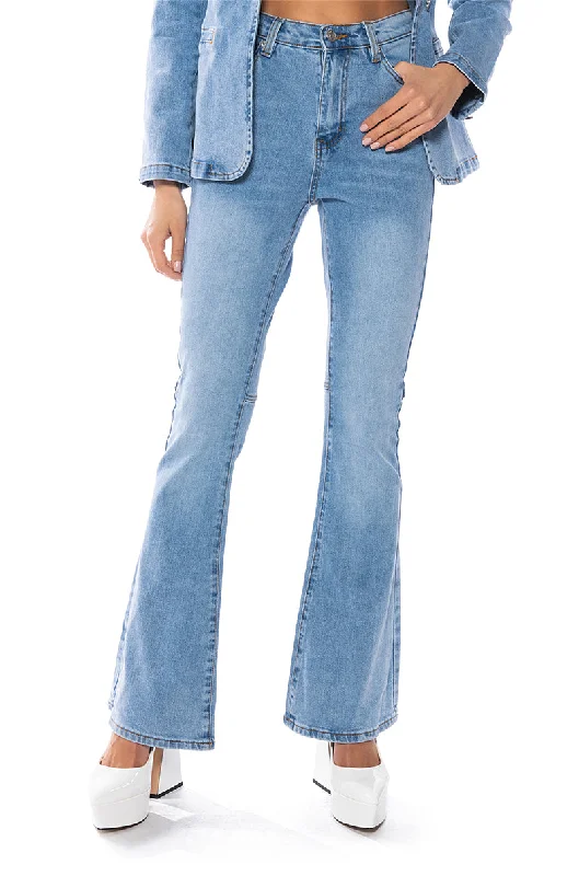 MY BUSINESS HIGH RISE FLARE JEANS Trendy Casual Outfits