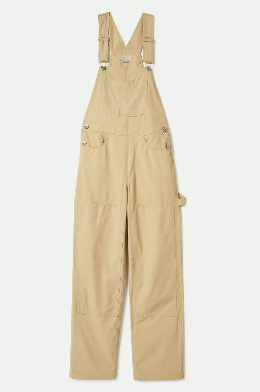 Utility Overall - Pale Khaki Women's Trendy Outfits