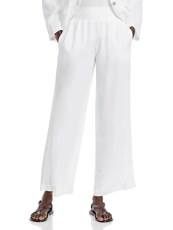 Womens Tencel Wide Legs Wide Leg Pants Women's Stylish Vacation Attire