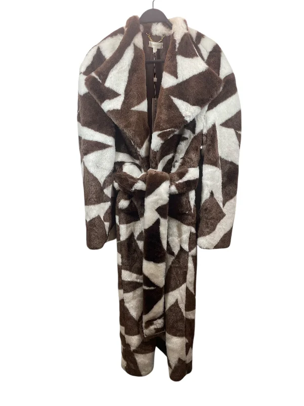 Ronny Kobo/Jacket/XS/All Over Print/BRW/FUR. WHITE/BROWN Flash Sales This Week