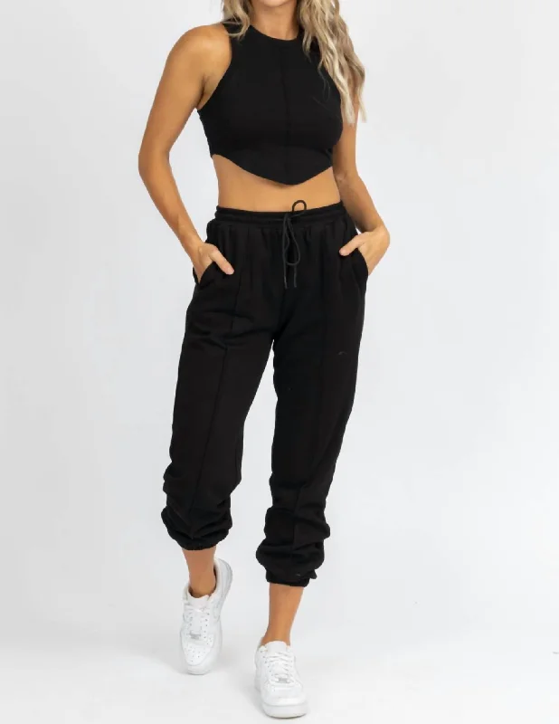 Outseam French Terry Jogger Set In Black Bundle Offer