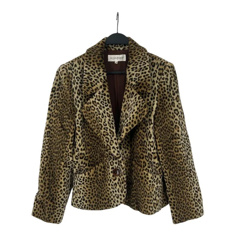 YVES SAINT LAURENT/Jacket/38/FauxFur/Multicolor/ Luxury Women's Clothing