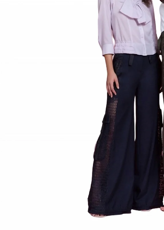 Tailored Utility Pants In Navy Women's Stylish Casual Garments