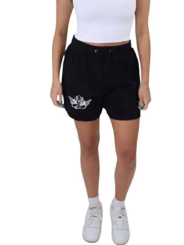 Rebel Shorts In Black Trendy Women's Fashion