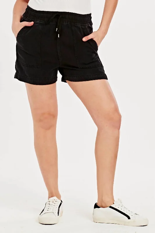 Camille Black Shorts Women's Seasonal Clothes