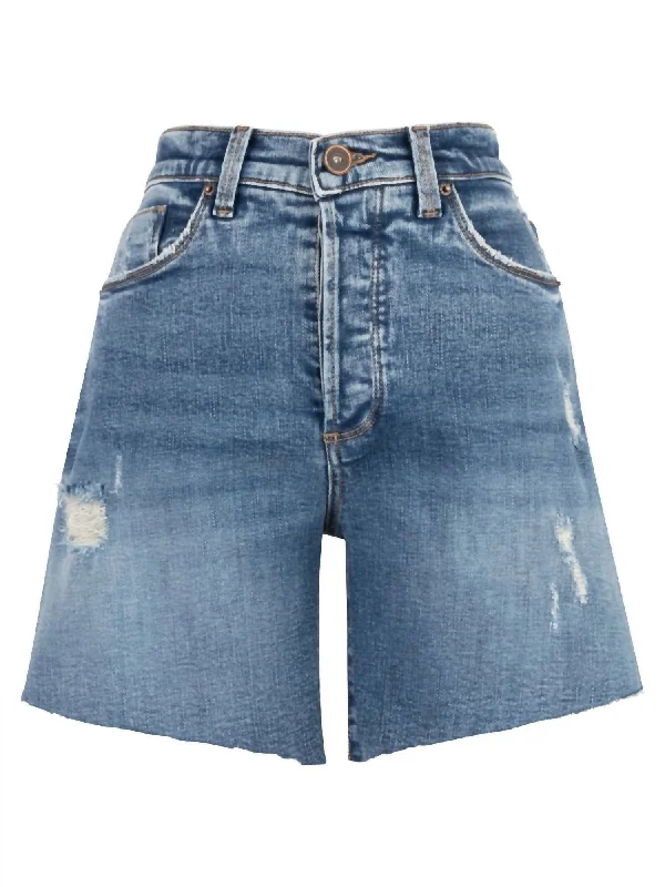 Women's Walter High Rise Shorts In Medium Carnaby Wash VIP Member Discount