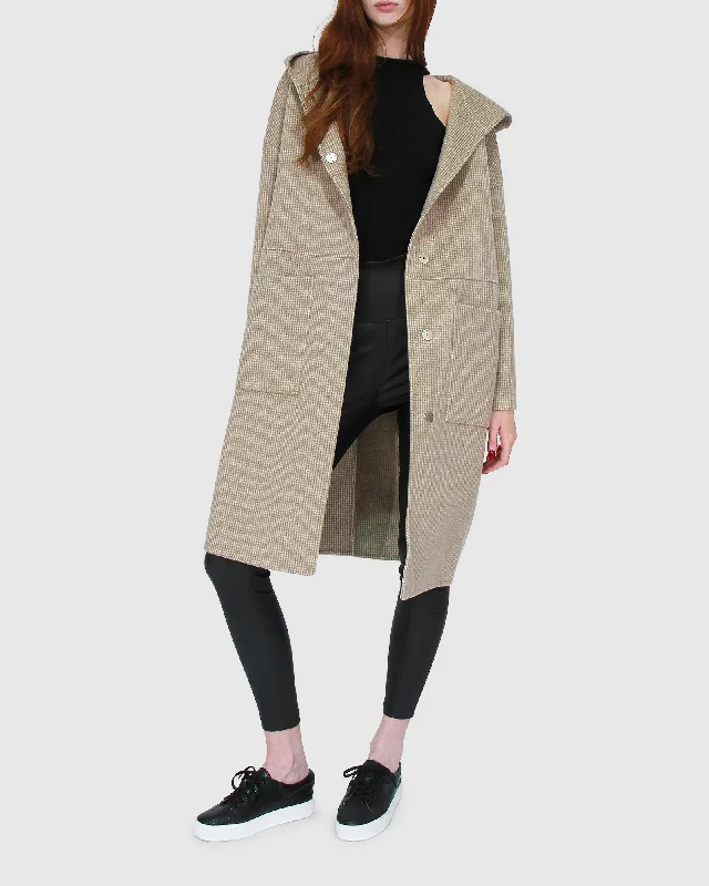 Sunday Morning Hooded Coat Chic Women's Garments