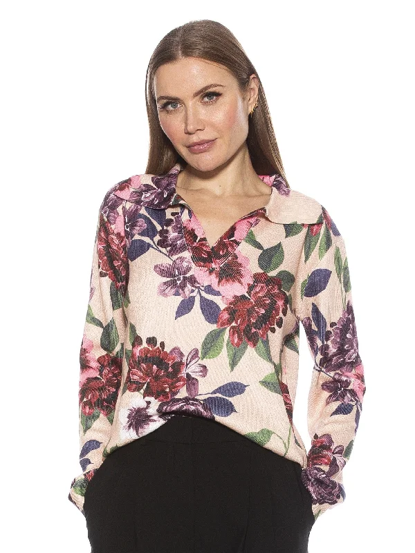 Evander Floral Sweater Women's Sporty Chic Clothes